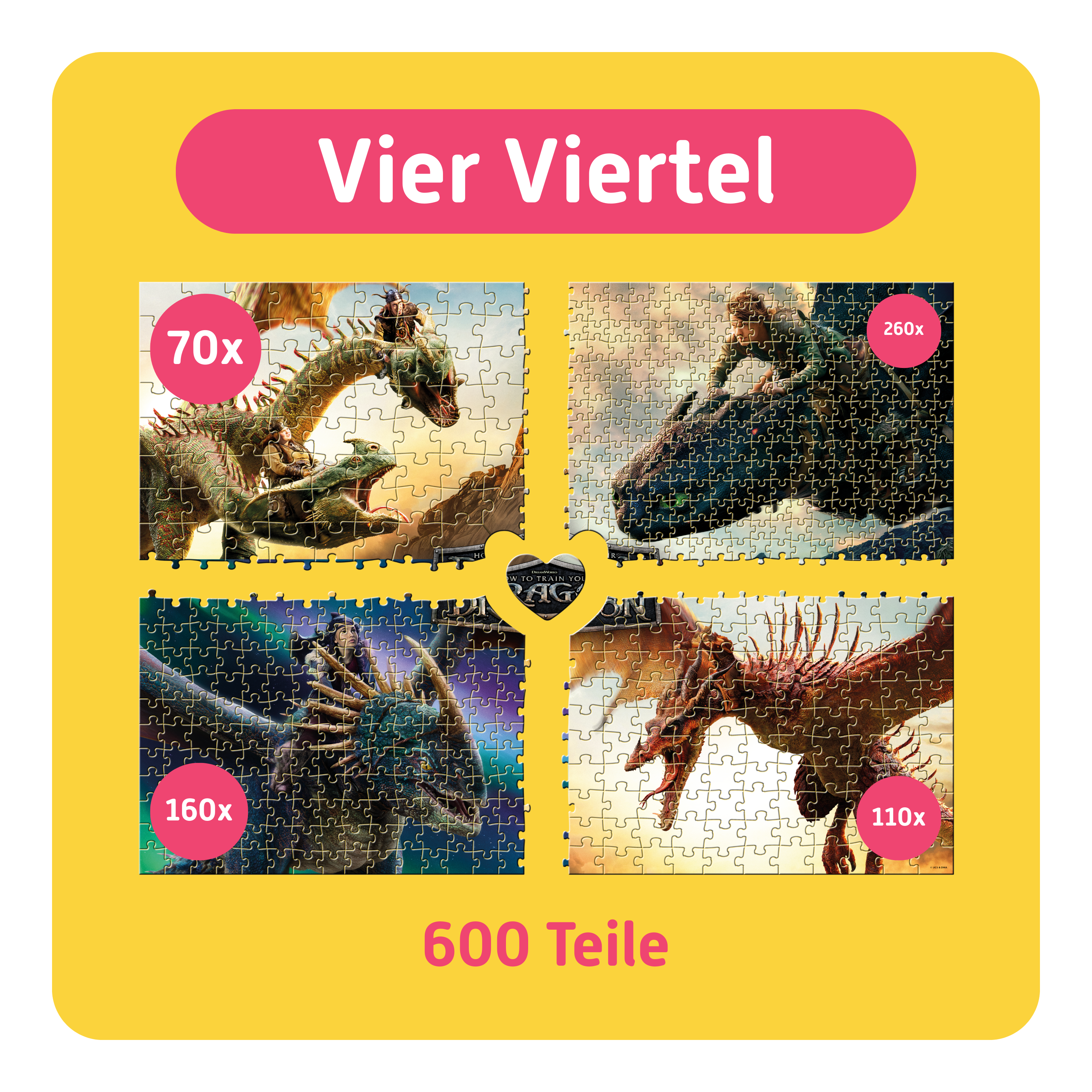 How to Train Your Dragon | For Families | 600 Pieces