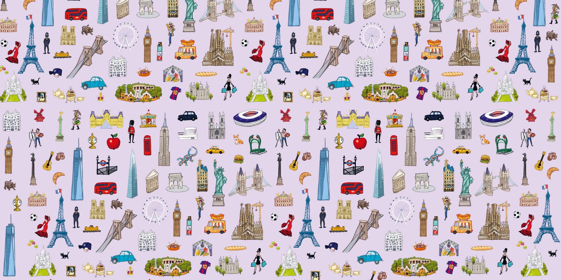 Bannergrafik aus dem Innenkarton vom Motiv "City Trip"